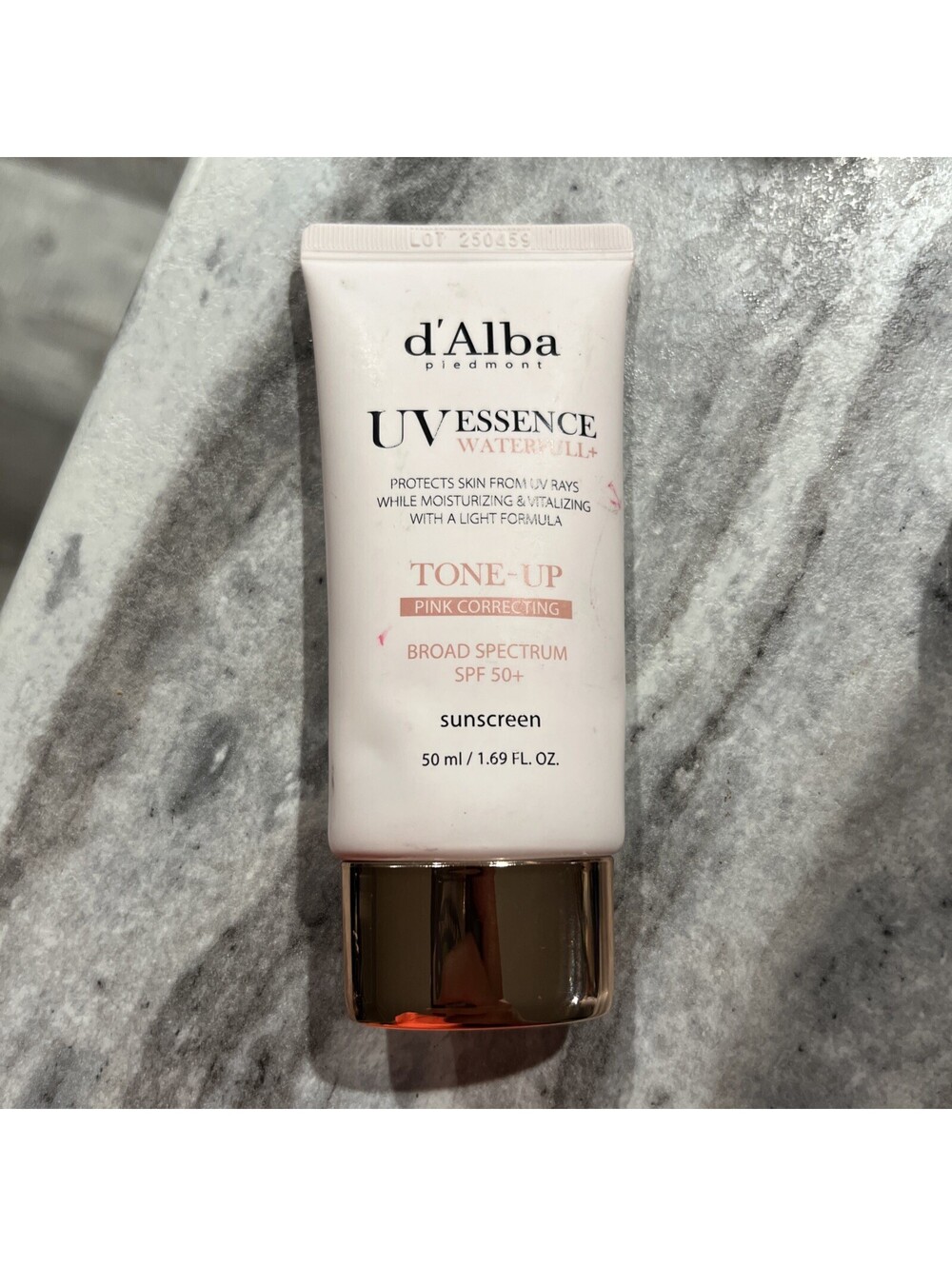 D'ALBA Waterfull UV Essence Tone-Up Sun Cream Pink 50ml SPF50+ Exp 01/14/2026